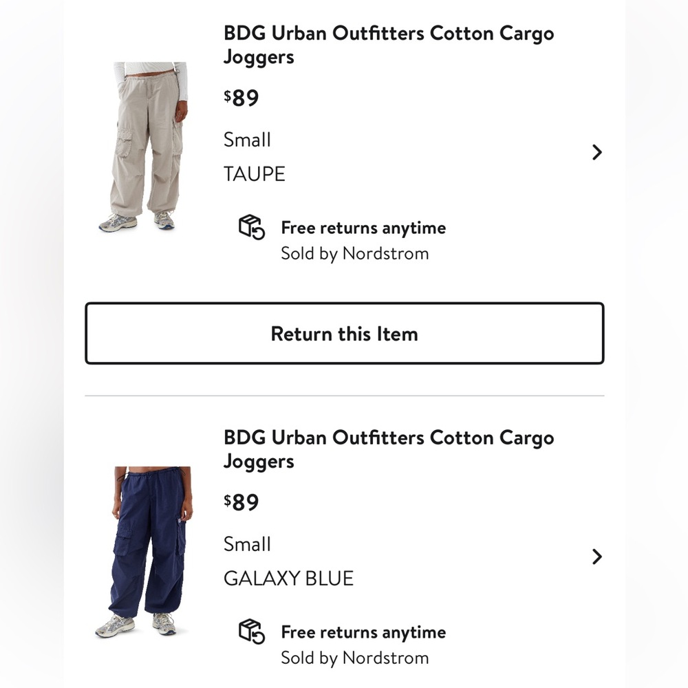 urban outfitters cargo pants
